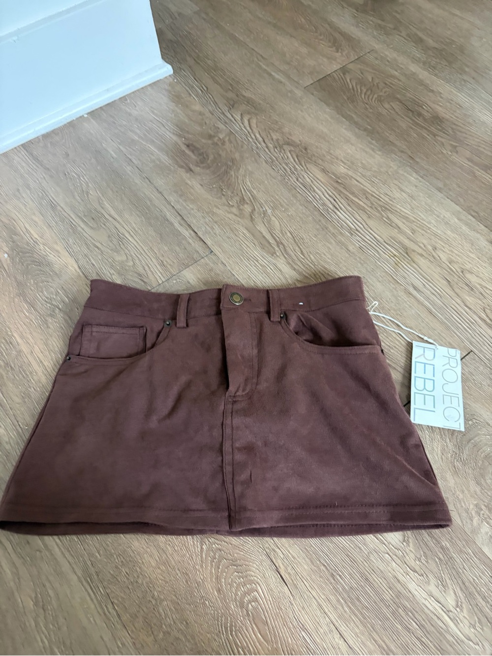 Chocolate Brown Mini Skirt